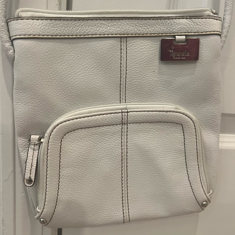 Tignanello White Crossbody Bag